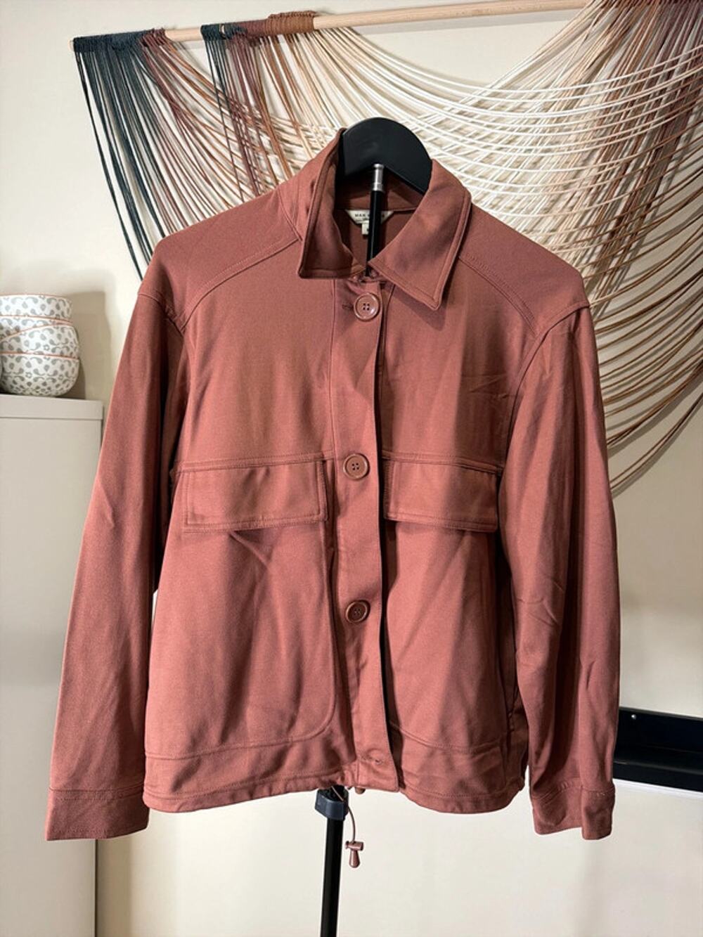 Mac studio London Brown draw string jacket M 3140